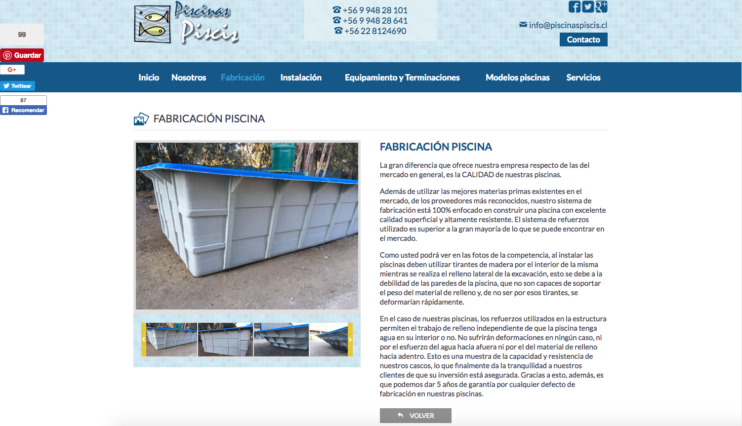 Terminaciones piscinas de fibra de vidrio