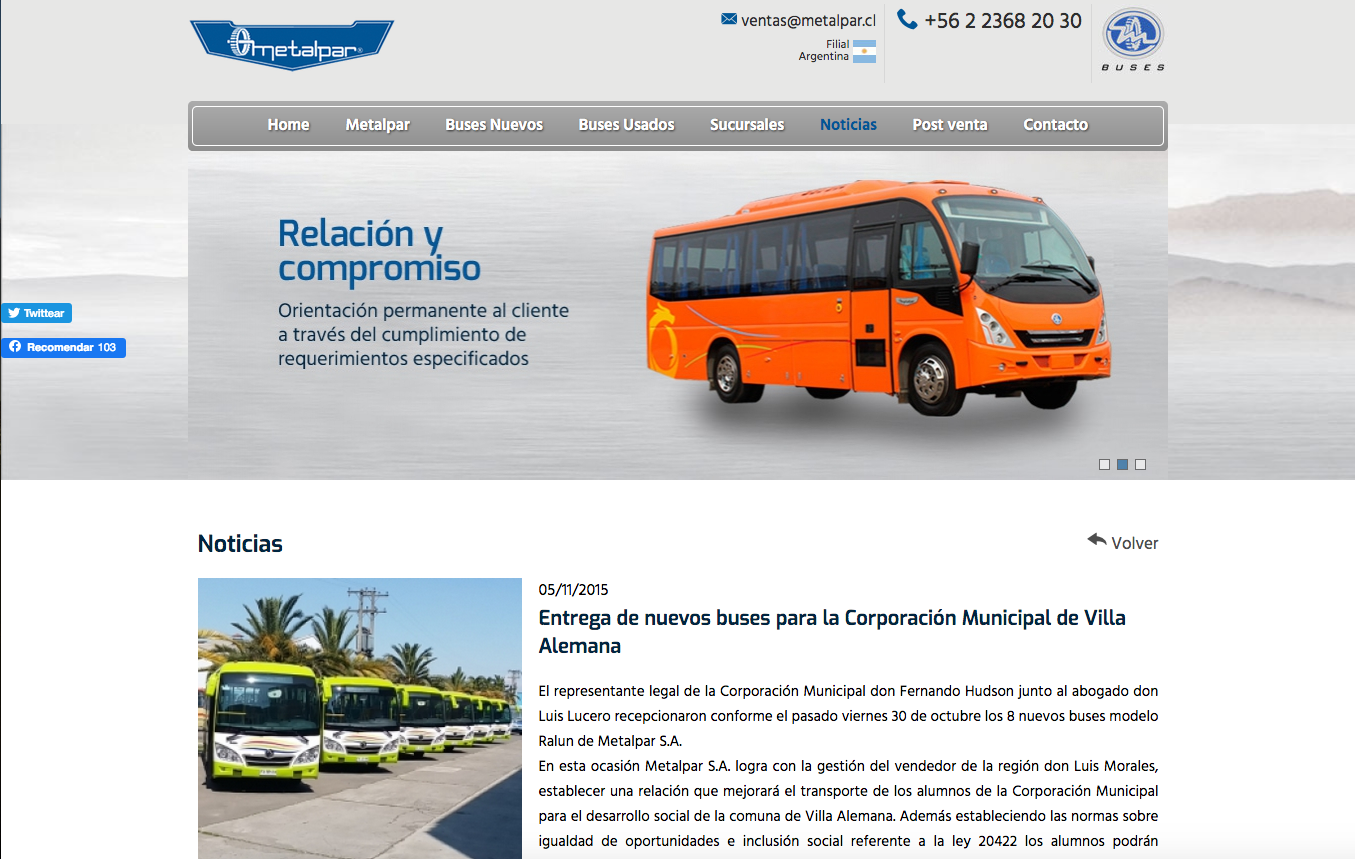 Microbuses en Chile